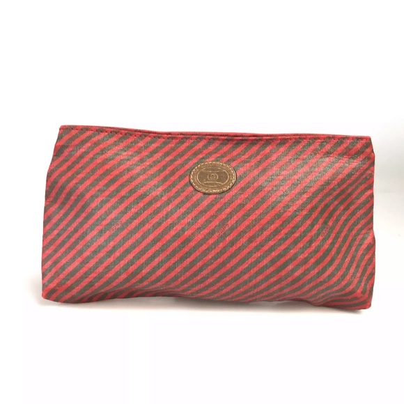 Gucci Rigate line cloth pouch W24 × H14 × 3 - Picture 1 of 11